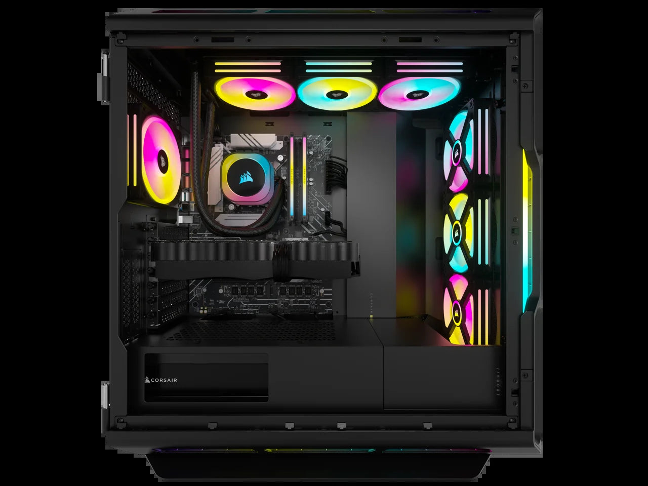 VENGEANCE I8200 Icue Link Edition Gaming PC - Liquid Cooled Intel Core I9 14900KF CPU - NVIDIA Geforce RTX 4090 Graphics - 64GB  DOMINATOR TITANIUM RGB DDR5 Memory